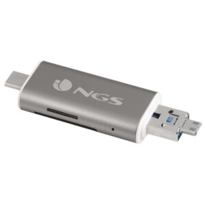 Lector de Tarjetas Externo NGS ALLY READER/ USB 2.0/ USB Tipo-C / Micro USB 8435430608403 ALLYREADER NGS-CR ALLYREADER