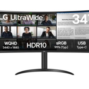 MONITOR CURVO LG ULTRAWIDE 43" QHD HDMI DP 8806096199527 34WR50QK-B