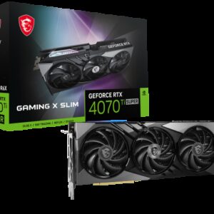 MSI GAMING GeForce RTX 4070 Ti SUPER 16G X SLIM NVIDIA 16 GB GDDR6X 4711377172349 | P/N: 912-V513-611 | Ref. Artículo: 1373737