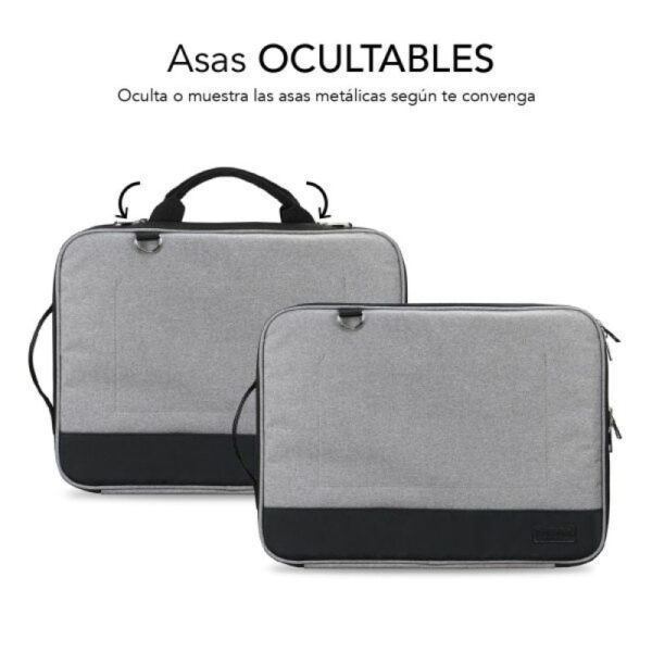 Maletín Subblim Advance Laptop Sleeve para Portátiles hasta 14"/ Gris - Imagen 2