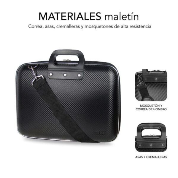 Maletín Subblim Eva Carbon para Portátiles hasta 13.3"/ Semi Rígido/ Negro - Imagen 3