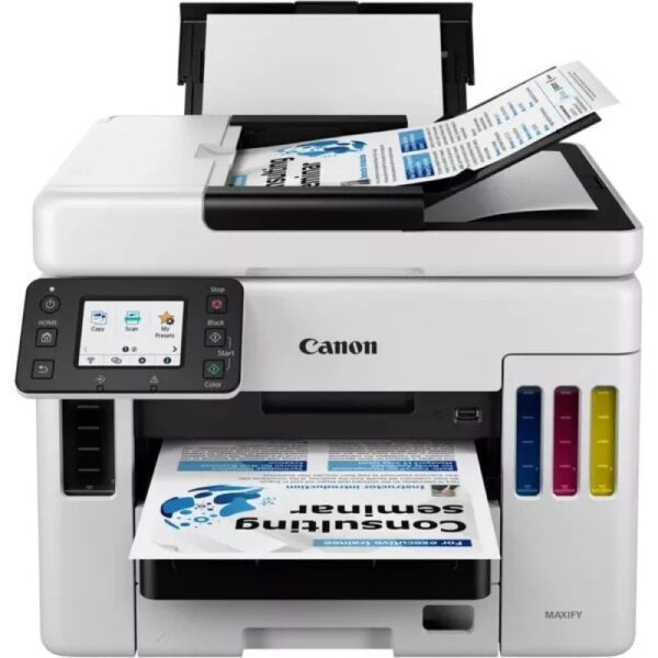 Multifunción Recargable Canon MAXIFY GX7050 MegaTank WiFi/ Fax/ Dúplex/ Blanca 4549292173611 4471C006 CAN-MULT MAXIFY GX7050