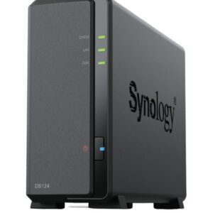 NAS SYNOLOGY DS124 1 BAHIA ETHERNET J4125 NEGRO 4711174725014 DS124