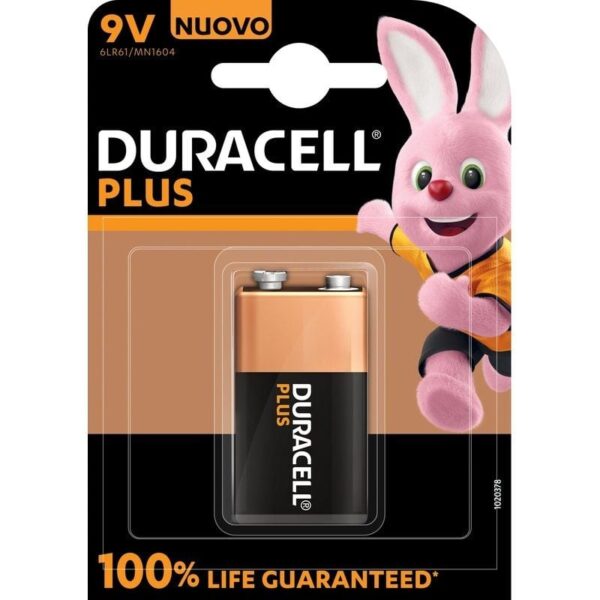 Pila Duracell Plus MN1604/ 9V/ Alcalina 5000394142190 MN1604 DRC-PILA MN1604