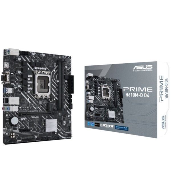 Placa Base Asus Prime H610M-D D4/ Socket 1700/ Micro ATX 4711081540489 90MB1A00-M0EAY0 ASU-PB PRIME H610M-D D4