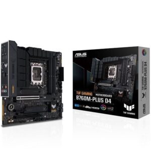 Placa Base Asus TUF GAMING B760M-PLUS D4/ Socket 1700/ Micro ATX 4711387005316 90MB1DI0-M1EAY0 ASU-PB TUF GAM B760M-P D4 V2