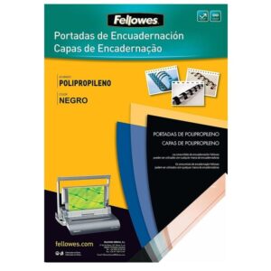 Portadas de Polipropileno Fellowes 54772/ A4/ 500 Micras/ 100 unidades/ Negras 043859517961 54772 FELL-PORTADA 54772