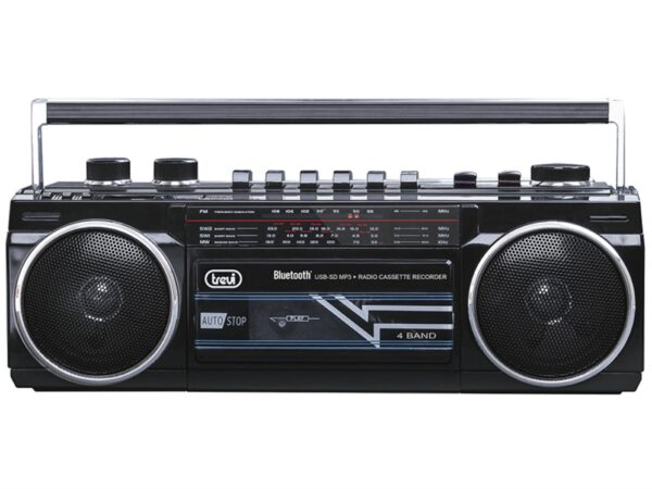 RADIO GRABADORA PORTÁTIL TREVI USB SD BLUETOOTH CASSETTE RR 501 BT NEGRO 8011000018669 0RR50100