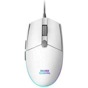 Ratón Gaming Mars Gaming MMGW/ Hasta 3200 DPI/ Blanco 4710562757996 MMGW TAC-MOU MMGW