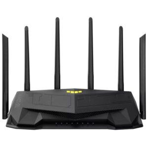 Router Gaming Inalámbrico Asus TUF AX6000/ WiFi 6/ 6000Mbps/ 2.4GHz 5GHz/ 6 Antenas/ WiFi 802.11ax/ac/n/a/ - n/b/g 4711081897002 90IG07X0-MO3C00 ASU-ROU TUF-AX6000