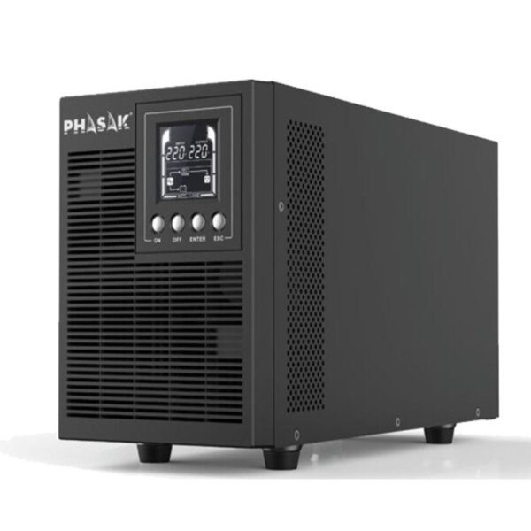 SAI Online Phasak 2000 VA Online LCD/ 2000VA-1800W/ 4 Salidas/ Formato Torre 5605922026913 PH 9220 PHK-SAI 2000 VA ON LCD