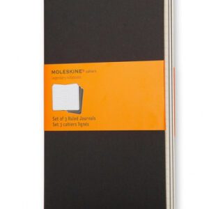 SET DE 3 LIBRETAS CAHIER NEGRAS L (13X21CM) RAYAS MOLESKINE QP316 9788883704956 | P/N: QP316 | Ref. Artículo: 842865