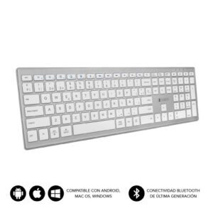 SUBBLIM Teclado Completo delgado inalámbrico Bluetooth Pure Extended Silver 8436586740030 | P/N: SUBKB-2PUE200 | Ref. Artículo: 1352982