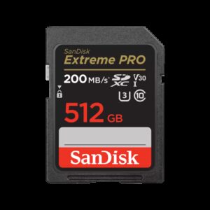 SanDisk Extreme PRO 512 GB SDXC Clase 10 0619659188665 | P/N: SDSDXXD-512G-GN4IN | Ref. Artículo: 1370146