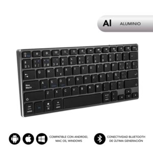 TECLADO SUBBLIM KEYBOARD ADVANCE COMPACT GREY 8436586740085 SUB-KB-3ADC201