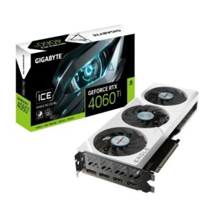 Tarjeta Gráfica Gigabyte GeForce RTX 4060 Ti EAGLE OC ICE 8G/ 8GB GDDR6 4719331354350 GV-N406TEAGLEOC ICE-8GD GIG-GF RTX4060TI EAG OCIC 8G