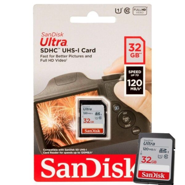 Tarjeta de Memoria SanDisk Ultra 32GB SD HC UHS-I - SDXC/ Clase 10/ 120MBs - Imagen 3