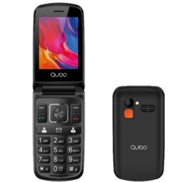 Teléfono Móvil Qubo P-210NWBKC para Personas Mayores/ Negro 6944762700836 P-210NWBKC QUB-TEL P-210NWBKC