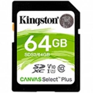 0740617297973 | P/N: SDS2/64GB | Cod. Artículo: DSP0000003390 Memoria sdxc 64gb kingston canvas select plus uhs - i u3 - cl10 - r: 100mb - s  w:85mb - s