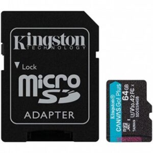 0740617301045 | P/N: SDCG3/64GB | Cod. Artículo: DSP0000003392 Memoria micro sdxc 64gb kingston canvas go uhs - i cl10 r: 170mb - s  w:70mb - s + adaptador sd