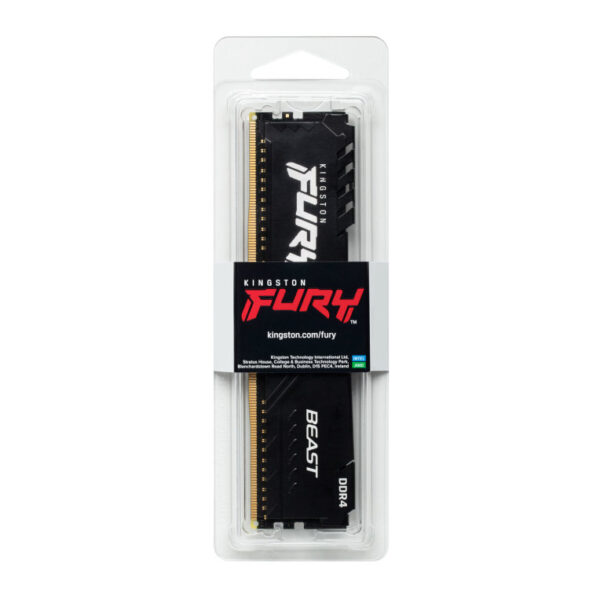 Memoria ram ddr4 16gb kingston - 3200mhz - pc4 - 25600 - fury beast - negro - 1.2v - Imagen 4