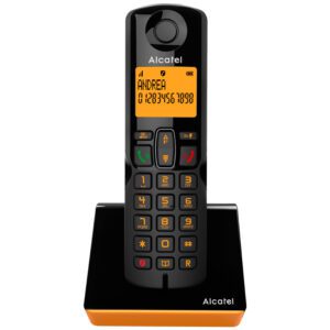 3700601425406 ATL1425406 ALCATEL TELEFONO DEC S280  BLACK+ORANGE