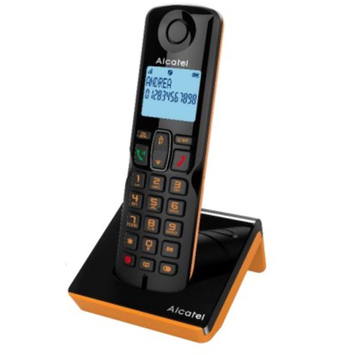 3700601425406 | P/N: ATL1425406 | Cod. Artículo: DSP0000012823 Telefono fijo inalambrico alcatel s280 ewe black - orange