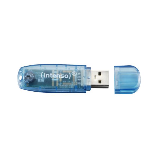 Memoria usb 2.0 intenso rainbow 4gb azul - Imagen 2