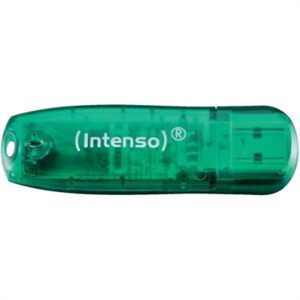 4034303008537 | P/N: 3502460 | Cod. Artículo: DSP0000008013 Memoria usb 2.0 intenso rainbow 8gb verde