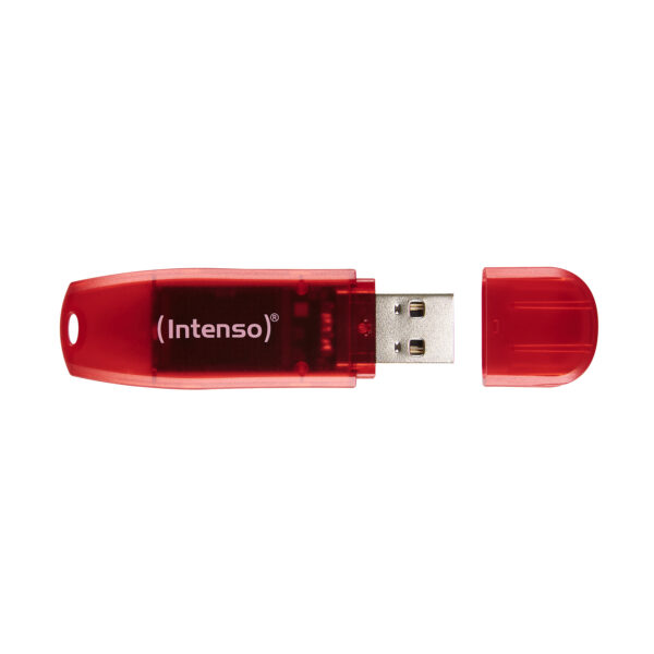 Memoria usb 2.0 intenso rainbow 128gb rojo - Imagen 2