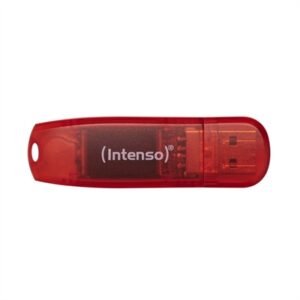 4034303029976 | P/N: 3502491 | Cod. Artículo: DSP0000009626 Memoria usb 2.0 intenso rainbow 128gb rojo