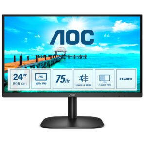 4038986149594 | P/N: 24B2XHM2 | Cod. Artículo: DSP0000001879 Monitor led 23.8pulgadas aoc 24b2xhm2 - vga - hdmi - 1920x1080 - 75hz - 4ms -  vesa 100x100