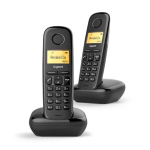 4250366850788 | P/N: L36852-H2802-D201 | Cod. Artículo: GIGASET-A170DBK Telefono fijo inalambrico gigaset a170 duo negro 50 numeros agenda -  10 tonos