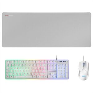 4710562759037 | P/N: MCPXWES | Cod. Artículo: DSP0000008888 Kit teclado + raton mars gaming mcpx rgb blanco + alfombrilla