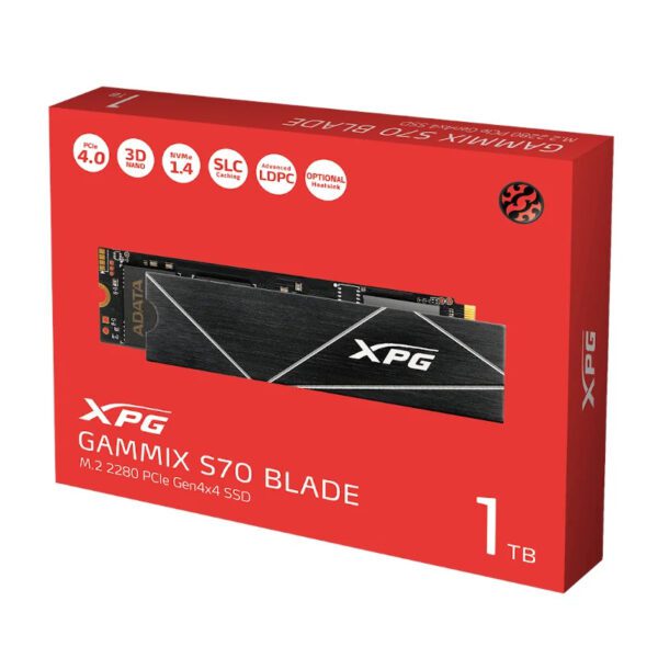 Disco duro interno solido ssd adata xpg gammix s70 blade 1tb pcie 4.0 nvme - Imagen 2