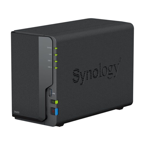 Servidor nas synology disk station ds223 2bay 1.7 ghz qc 2gb ddr 4 1 x gbe 3x usb 3.2 - Imagen 3