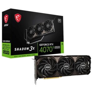 4711377215183 | P/N: 912-V513-886 | Cod. Artículo: DSP0000028225 Tarjeta grafica msi vga nvidia rtx 4070 ti super 16gb shadow 3x oc