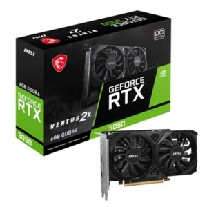 4711377265591 | P/N: 912-V812-056 | Cod. Artículo: DSP0000027984 Tarjeta grafica msi nvidia rtx 3050 ventus 2x e 6g oc ddr6