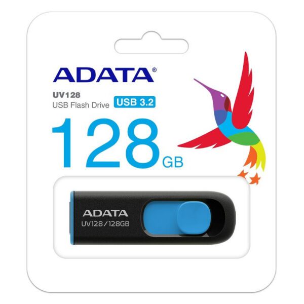 Memoria usb 3.2 adata uv128 128gb negro - azul - Imagen 2