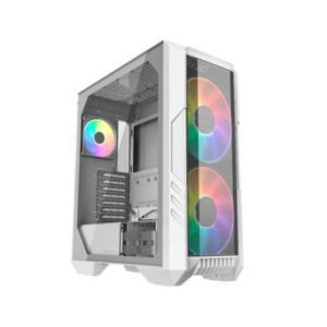 4719512124192 | P/N: H500-WGNN-S00 | Cod. Artículo: DSP0000007627 Caja ordenador gaming atx cooler master haf 500 blanca cristal templado -  2 x 200mm argb frontal -  1 x 120mm trasero argb -  1 x fan gpu