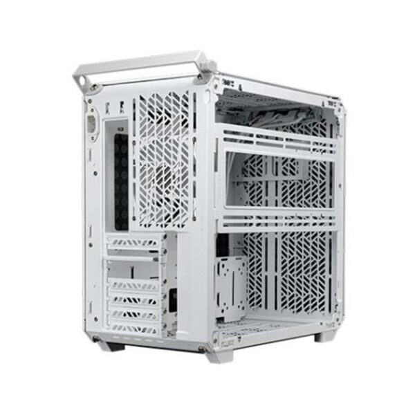 Caja ordenador gaming cooler master qube 500 flatpack atx cristal templado blanco - Imagen 4