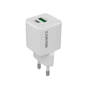 5291485016203 CNS-CUW20AC CANYON CARGADOR CU20AC GAN 20W 1XPD USB-C Y 1XQC USB-A EU BLANCO