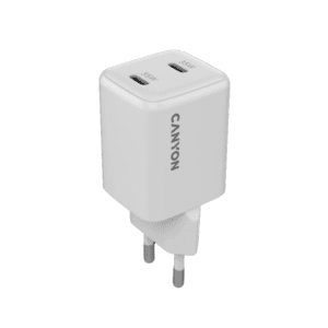 5291485016227 CNS-CUW35CC CANYON CARGADOR CU35CC GAN 35W 2XPD USB-C EU BLANCO