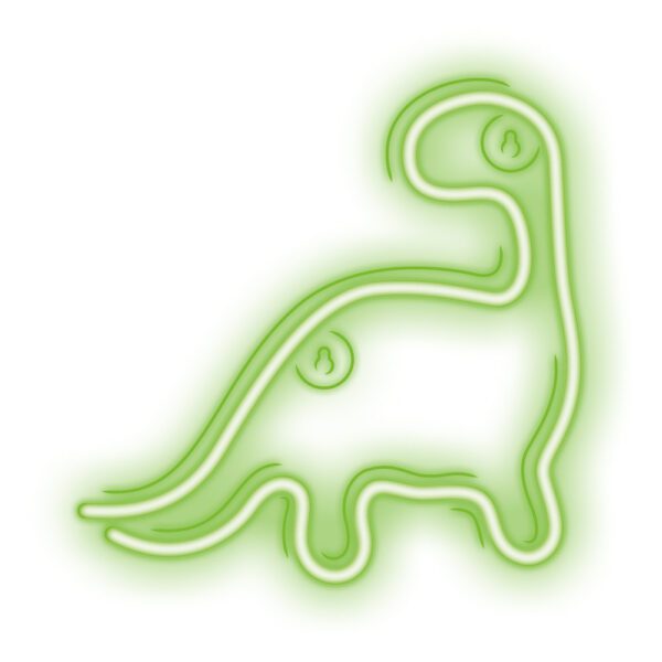 Lampara forever neon led dinosaur green - Imagen 2