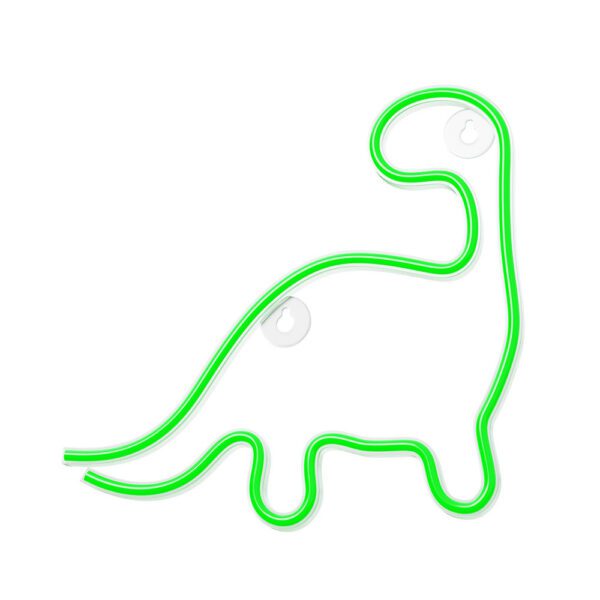 Lampara forever neon led dinosaur green - Imagen 4