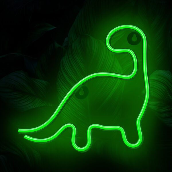 Lampara forever neon led dinosaur green - Imagen 6