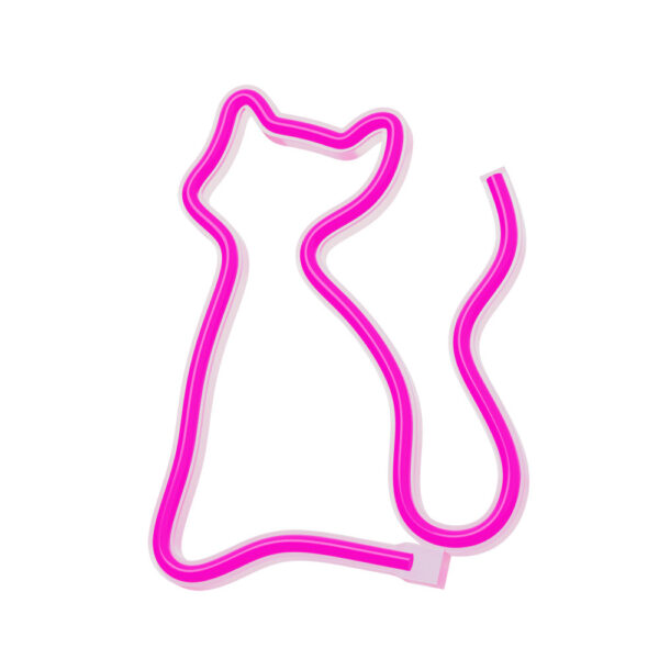 Lampara forever neon led cat pink - Imagen 7