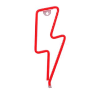 5900495949394 | P/N: RTV100213 | Cod. Artículo: DSP0000024950 Lampara forever neon led light bolt red bat+usb