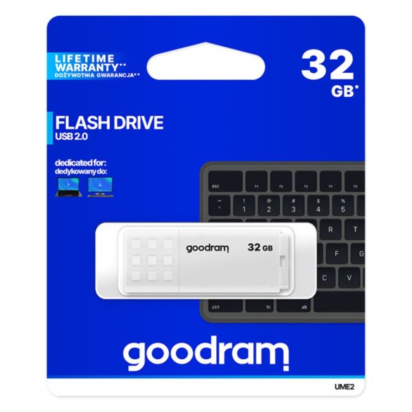 Memoria usb 2.0 goodram 32gb ume2 blanco - Imagen 5