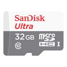 619659184377 | P/N: SDSQUNR-032G-GN3MA | Cod. Artículo: MGS0000000552 Tarjeta memoria micro secure digital sd hc + adaptador sandisk - 32gb - clase 10 - sdhc 100mb - s